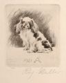 KatNr 402 Richard Müller "Mein Hund Boy" / "Pekinese sitzend". 1915/ 1921.