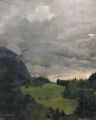 KatNr 106&nbsp;&nbsp; Arno Drescher, Mittelgebirgslandschaft. Mid 20th cent.