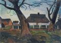 KatNr 123&nbsp;&nbsp; Erhard Hippold, Fischerdorf auf Usedom. 1959.
