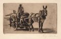 KatNr 320   Richard Müller "Pekinese (nach links)" / "Italienisches Fuhrwerk". 1922/ um 1920.