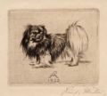 KatNr 320 Richard Müller "Pekinese (nach links)" / "Italienisches Fuhrwerk". 1922/ um 1920.