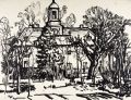 KatNr 654 Erhard Hippold, Straße in Radebeul / Villa Sorgenfrei, Radebeul. 1946/ um 1946.