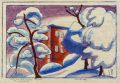 KatNr 454   Siegfried Berndt "Winterlandschaft mit dem Berghotel". 1916.