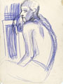 KatNr 284 Lutz Fleischer, Neun Aktzeichnungen bzw. Interieurs. 1979/ 1980.