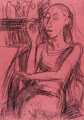 KatNr 284 Lutz Fleischer, Neun Aktzeichnungen bzw. Interieurs. 1979/ 1980.