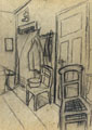 KatNr 284 Lutz Fleischer, Neun Aktzeichnungen bzw. Interieurs. 1979/ 1980.