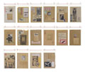 KatNr 292&nbsp;&nbsp; Lutz Fleischer "post scriptum" 1996 – 16 Collagen. 1996.
