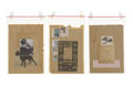 KatNr 292 Lutz Fleischer "post scriptum" 1996 – 16 Collagen. 1996.