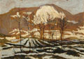 KatNr 260   Otto Westphal "Thüringer Schneeschmelze, Seligenthal". 1924.