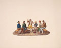KatNr 395 Michela de Vito, 13 folklorisitsche Szenen aus Italien. Wohl um 1830.