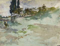 KatNr 421 Otto Greiner, Rom – Blick in den Atelierhof des Künstlers. Wohl 1892.
