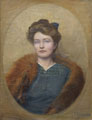KatNr 245   Fritz Küchler, Bildnis einer Dame mit Fuchsstola. 1908.