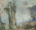 KatNr 341   Uwe Peschel, Landschaft mit Gräsern. 1992.