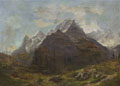 KatNr 208   Carl Robert Kummer "Eiger, Mönch und Jungfrau. Schweizer Alpen". 1881.