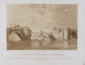 KatNr 384   Samuel Gränicher "Ruin der Elb-Brücke zu Dresden". 1813.