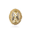 KatNr 882 Unikaler Ring mit großem Citrin-Solitär. Spätes 20th cent.