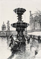 KatNr 450 Georg Erler, Vier Ansichten des Dresdner Zwingers / Dresden- Kreuzkirche. Wohl 1920er/ 1930's.