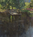 KatNr 222   Otto Altenkirch "Steg" (An der Beiermühle bei Siebenlehn, Freiberger Mulde). 1919.