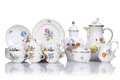 KatNr 843   Kaffeeservice "Bunte Blume" für sechs Personen. Meissen. 1959– 1969.