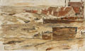 KatNr 095   Gotthardt Kuehl "Fischerdorf". 1903.