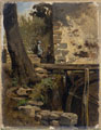 KatNr 030   Adolph Heinrich Lier, An der Mühle. Wohl 1860er/ 1870's.