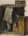 KatNr 038   Ernst Erwin Oehme, Interieur (Studie). Wohl 1890's.