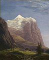 KatNr 009   Thomas Fearnley (zugeschr.), Das Wetterhorn mit Reichenbachtal bei Grindelwald (Schweiz). Um 1835.