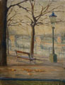 KatNr 084   Fritz Brandt (zugeschr.), Dresden – Brühlsche Terrasse mit Blick auf die Augustusbrücke. Wohl um 1902.