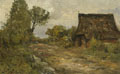 KatNr 089   Rudolf Höckner, Einsames Bauernhaus. Wohl 1920er/ 1930's.