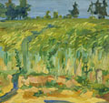 KatNr 087   Max Feldbauer "Gerstenfeld beim Irlbacher Keller". 1923.