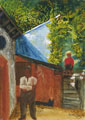 KatNr 086   Pol Cassel "Das Atelierhaus des Künstlers im Steinbruch bei Wehlen". 1933.