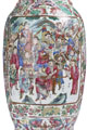 KatNr 948 Sehr große Famille Rose Kanton-Vase. China. Wohl Tongzhi (1861–1874) - Republic Period (1912–1948).
