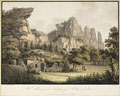 KatNr 003   Johann Friedrich Franz Bruder "Vue de Raden prés de Lilienstein sur l'Elbe en Saxe". Um 1820.