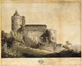 KatNr 062   Carl August Wizani (auch Witzani) "Bergfeste Stolpen". Um 1800.