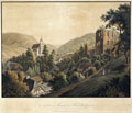 KatNr 063   Johann Friedrich Wizani "Ansicht von Tharandt im Plauenschen Grunde". Um 1810.