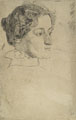 KatNr 410   Otto Greiner, Bildnis Nannina Greiner, die Gattin des Künstlers (?). Wohl um 1900.