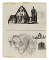 KatNr 518 Hans Poelzig Two sketchbooks: Royal Opera in Berlin. Around 1912.