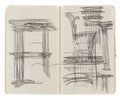 KatNr 518 Hans Poelzig Two sketchbooks: Royal Opera in Berlin. Around 1912.