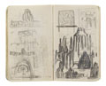 KatNr 517 Hans Poelzig Two sketchbooks: Royal Opera in Berlin, Großes Schaupielhaus in Berlin. Probably around 1904 / around 1912/ 1918.
