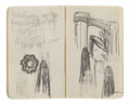 KatNr 517 Hans Poelzig Two sketchbooks: Royal Opera in Berlin, Großes Schaupielhaus in Berlin. Probably around 1904 / around 1912/ 1918.