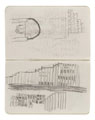 KatNr 517 Hans Poelzig Two sketchbooks: Royal Opera in Berlin, Großes Schaupielhaus in Berlin. Probably around 1904 / around 1912/ 1918.