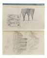 KatNr 519 Hans Poelzig Two sketchbooks: Cemetery and gravestone designs / Großes Schauspielhaus in Berlin. Probably 1918/ 1919.