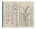 KatNr 519 Hans Poelzig Two sketchbooks: Cemetery and gravestone designs / Großes Schauspielhaus in Berlin. Probably 1918/ 1919.
