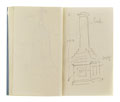 KatNr 519 Hans Poelzig Two sketchbooks: Cemetery and gravestone designs / Großes Schauspielhaus in Berlin. Probably 1918/ 1919.