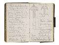 KatNr 516 Hans Poelzig Two sketchbooks: Town hall extension in Loewenberg (Silesia), residential buildings, people's house. Around 1903-05 / around 1918.