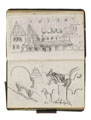 KatNr 516 Hans Poelzig Two sketchbooks: Town hall extension in Loewenberg (Silesia), residential buildings, people's house. Around 1903-05 / around 1918.