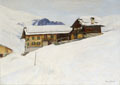 KatNr 239   Hans Klatt "Aus dem Dischmatal bei Davos". 1914.
