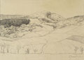 KatNr 083   Carl Bantzer, Landschaft mit Feldern bei Reichenbach. 1926.