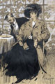 KatNr 528   Karel Stroff, Kaffeehausszene. Wohl um 1900/ 1910's