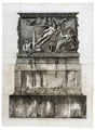 KatNr 365   Giovanni Battista Piranesi "Stylobates marmoreus consecrationis Imp. Antonini Pii, et Faustinae Uroris ejus." 1779.